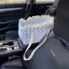 Pet car mat, cat bed, dog bed, detachable and washable, small dog center console, cat travel portable pet seat Application Scenario